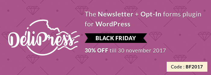 DeliPress — WordPress Newsletter et formulaires Opt-in Banner