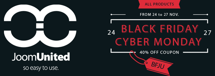 JoomUnited Offre Black Friday Banner