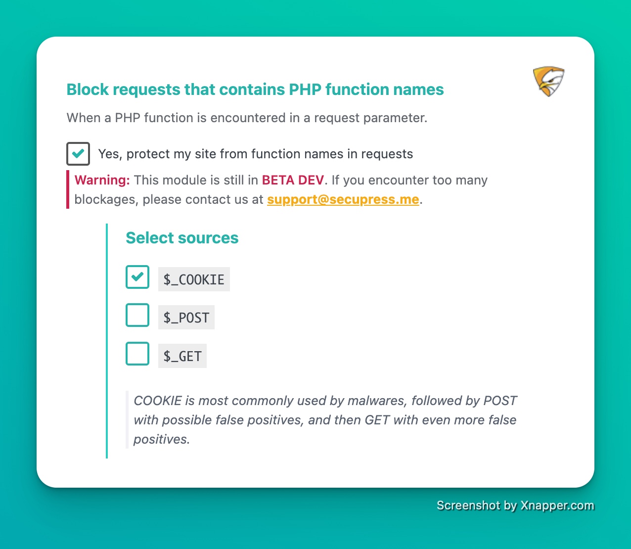 block requests function names