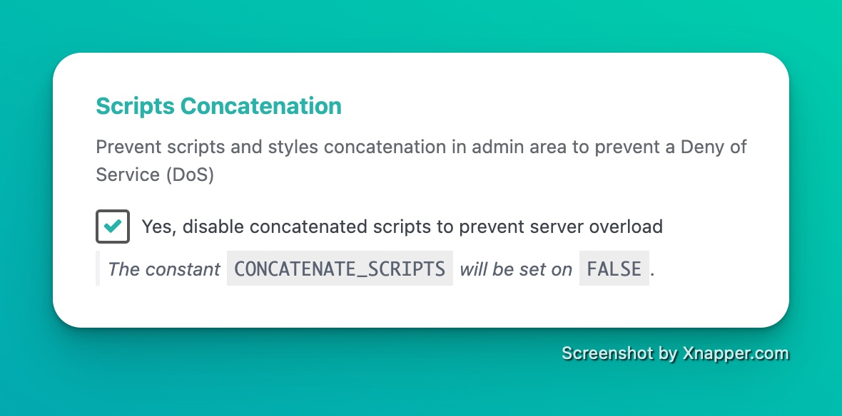scripts concatenation