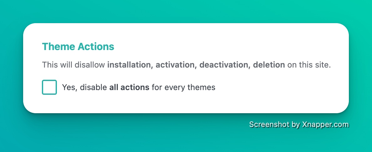 theme actions
